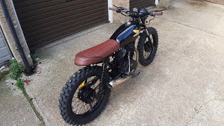 S2 E1  HONDA CG125 CAFE RACER FLATTRACKER  FULL TIMELAPSE BUILD [upl. by Aigil]