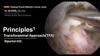 quotPrinciples of Transforaminal Approach  Biportal Endoscopic Spine Surgery Part 1quot  Dr DJ Choi [upl. by Nilats895]