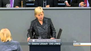 Gesine Lötzsch DIE LINKE Die schwäbische Hausfrau ist tot [upl. by Aynas191]