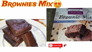 How To Make fudge brownie l Boxed Brownie by cook and bake with farheen [upl. by Aihsirt]