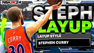 STEPH CURRY LAYUPS ARE BREATHTAKING on NBA2K24 [upl. by Boff]