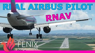 Fenix A320 RNAV Approach Tutorial with a Real Airbus Pilot Beginner Friendly [upl. by Assirrec900]