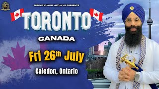 Canada Tour 2024  Caledon Ontario  Bhai Harinder Singh Ji  NKJ  24072024 [upl. by Filler]