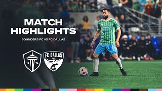 HIGHLIGHTS Seattle Sounders FC vs FC Dallas  June 22 2024 [upl. by Aennil]