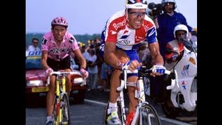 Tour 1995 Etapa 09 LA PLAGNE Indurain vs Alex Zulle [upl. by Corabella350]