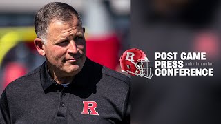 Head Coach Greg Schiano Post Game Press Conference  Temple [upl. by Eiram132]