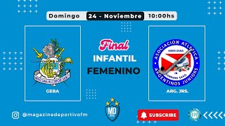 Metropolitano 2024  INFANTIL FEMENINO  FINAL [upl. by Haduhey]