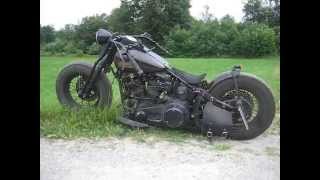 harley evo softail kickstart kick khrome werks slipons [upl. by Adlay]