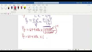 Calculate the Final Pressure of a Gas in an ADIABATIC REVERSIBLE EXPANSION  PHYSICAL CHEMISTRY [upl. by Ailahtan]