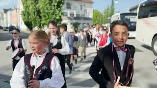 Celebrating Norway Our 17th of May Parade in Stavanger [upl. by Ericksen605]