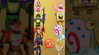 FNAF Security Breach Vs Spongebob and Friends shorts fnafsecuritybreach spongebobsquarepants [upl. by Kauffmann]