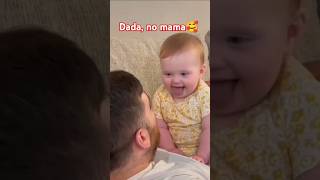 When baby say mama not dada😂 baby cutebaby cute love shortsviral [upl. by Acirne]