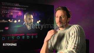 Matthias Schoenaerts talks about DisorderMaryland PTSD war veterans and James Bond [upl. by Nnaxor4]