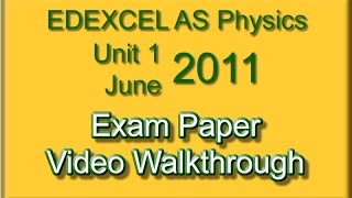 AS Physics EDEXCEL U1 Jun 2011 MC [upl. by Trixi]