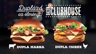 Dupla Bacon Clubhouse Marha és Csirke a Mekiben [upl. by Solis]