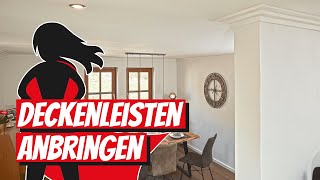 Deckenleisten anbringen  Bauhelden [upl. by Oeflein]