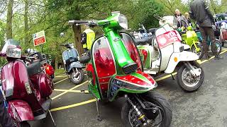 Kippax scooter club amp chums at Knaresborough 2018 [upl. by Cain]