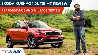 Skoda Kushaq 10 TSI Review  RealWorld Mileage and Performance Tested  Rival Comparison  CarWale [upl. by Anelleh]