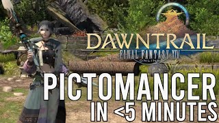 HOW TO PICTOMANCER IN LESS THAN 5 MINUTES  a guide by JillTime  FFXIV [upl. by Ahsinac]