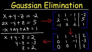 Gaussian Elimination amp Row Echelon Form [upl. by Leuneb]