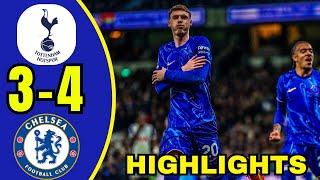 Chelsea Destroys Tottenham 34 Chelsea Highlights Sancho Fernandez And Palmer Scores [upl. by Millar250]