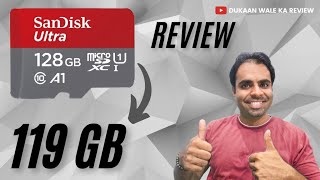 💥SanDisk 128 GB SD Card Review💥 sdcard 128gb memory AmazonFlipkartReview [upl. by Rao]