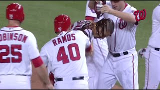 Ian Desmond talks about walkoff after being doused in chocolate [upl. by Higgs41]