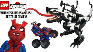 LEGO VENOMOSAURUS AMBUSH  SpiderMan 2020 Set 76151 REVIEW [upl. by Ultan875]