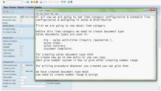 SAP SD Sales Document type Item catagory amp Schedule line category Configuration [upl. by Pollak]