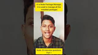 Node Js interview questions part 1 nodejs nodejstutorial nodevideo codefamily [upl. by Philender175]