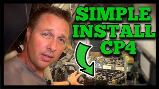 Mitsubishi Fuso 4P10 Injection pump install TRICKS [upl. by Kitti]