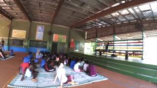 Strawberry Man Playing Didgeridoo For Aboriginal Children 2  Yirkalla Arnhem Land Australia [upl. by Winni504]