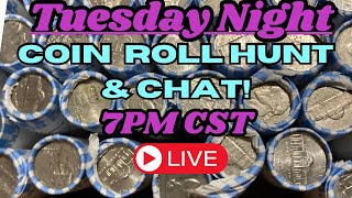 🔴 111224 Tuesday Night Coin Roll Hunt amp Chat Let’s Go Box of nickels Can we find silver [upl. by Johannessen]