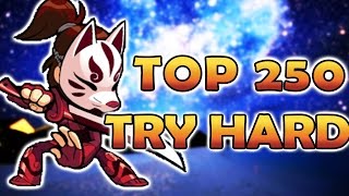 TOP 250 TRY HARD HATTORI  Sword and Spear Brawlhalla Gameplay [upl. by Gae]