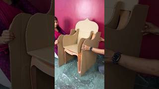 Beautiful Sofa Craft using Waste Plastic Chair short reel viral youtubeshort diycraft trending [upl. by Just]