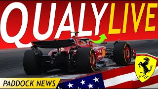 🔴 Live  Ferrari in forma nelle Qualifiche di Austin Leclerc e Sainz pronti a sfidare MAX [upl. by Enajharas]