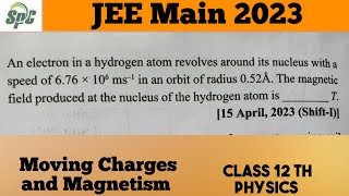 An electron in a hydrogen atom revolves around its nucleus with a speed of 676×10 6 ms in an orbi [upl. by Eralcyram]