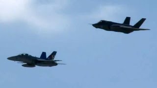 2011 Joint Services Open House  F35C Lightning II Flyby [upl. by Zamora]