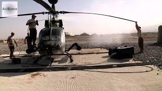 Washing a US Army Kiowa Helicopter [upl. by Airdnahc]