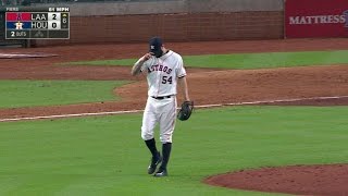 LAAHOU Fiers whiffs Trout for ninth strikeout [upl. by Dierdre401]