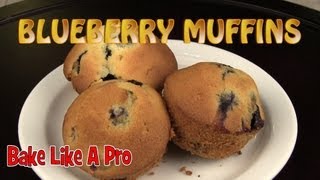 Super Easy Delicious Blueberry Muffins Recipe [upl. by Yrelle]