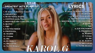 Karol G Playlist  Greatest Hits 2024 Collection Album  Top 20 Hits Playlist Of All Time [upl. by Geoff123]