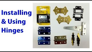 Installing and Using Hinges Woodworking Beginners 19 [upl. by Mcgannon687]