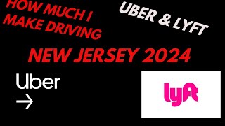 How Much I Make Doing Uber amp Lyft In New Jersey 2024 [upl. by Aneleairam107]