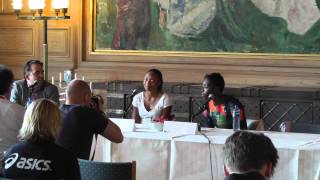 IAAF Diamond League Oslo  Murielle Ahoure amp Allyson Felix [upl. by Ainek]