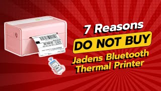 DONT BUY JADENS Bluetooth Thermal Printer Before WATCHING THIS 🚫📦 7 Reasons [upl. by Atteuqahc]