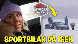 KÖR LAMBORGHINI amp SPORTBILAR PÅ ISEN I MINUSGRADER SNOWSCAPE RALLY DEL 2 [upl. by Behn]