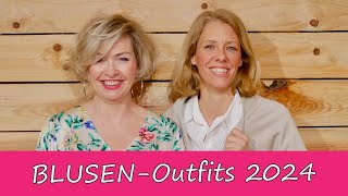 Blusen Outfits 2024  neue MODEOutfits für den Frühling  holt Euch die neuen Trends [upl. by Ogata]