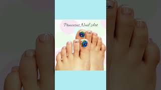 💙¿CÓMO decorar las UÑAS de los PIES con FLORES PASO A PASO👣 MANO ALZADA en uñas para principiantes💅 [upl. by Kenzi]