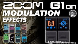 ZOOM G1on MODULATION Effects G1xon  Chorus Phaser Flanger Pitch Shifter [upl. by Philis]